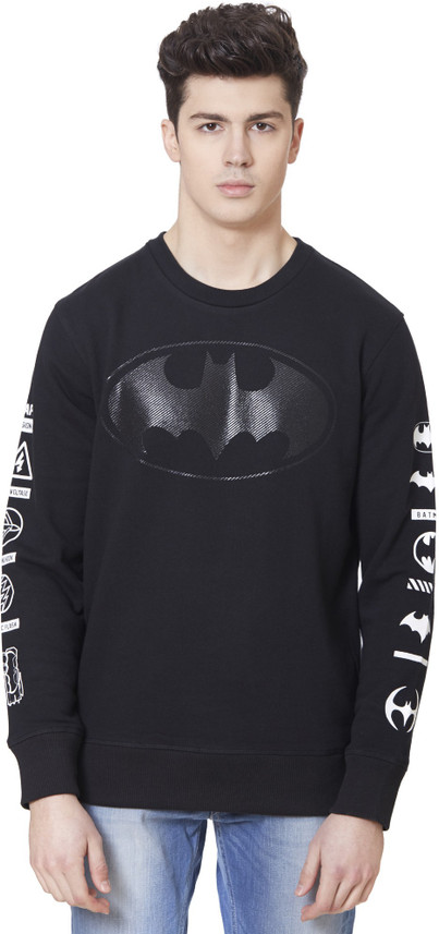 Sleeve Graphic Print Men Sweatshirt 