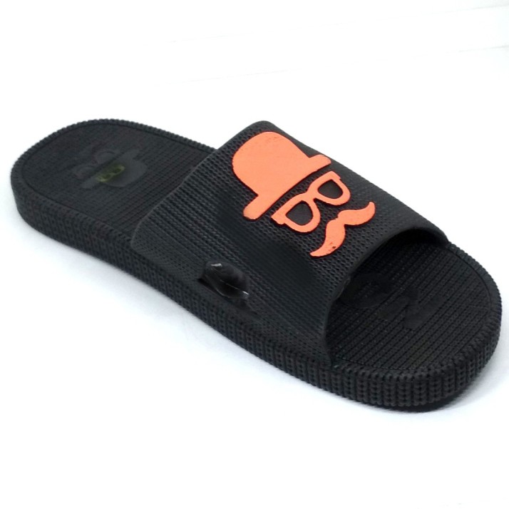 comfortable black flip flops