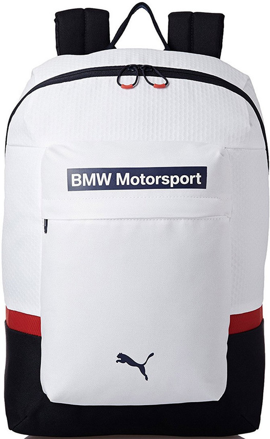 bmw motorsport backpack white