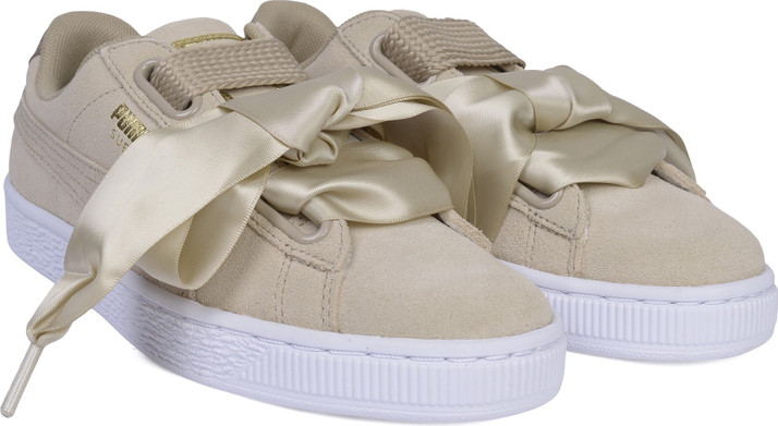 puma suede heart safari beige