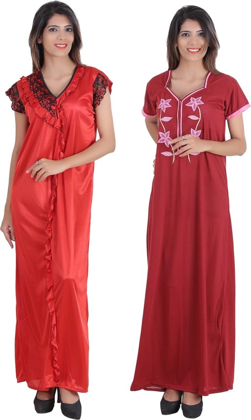 flipkart satin nighty