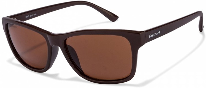 fastrack brown wayfarer sunglasses