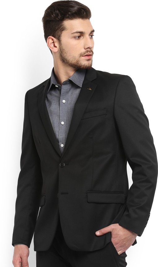 solid black blazer