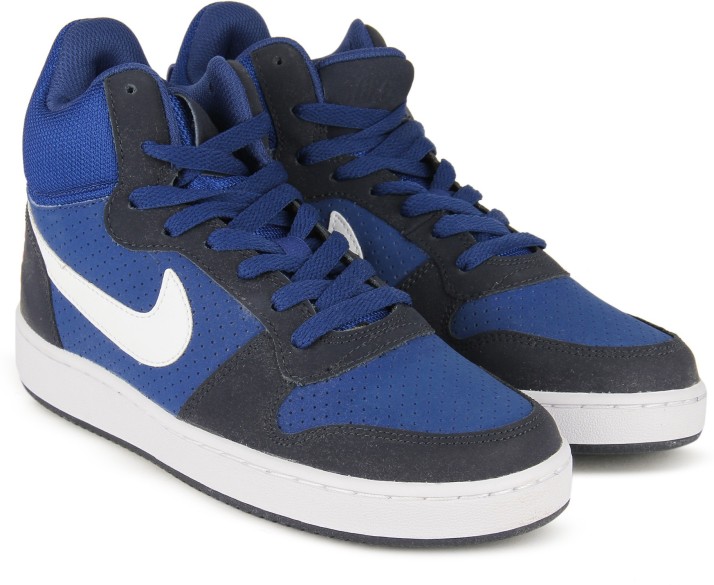 nike blue court borough sneakers