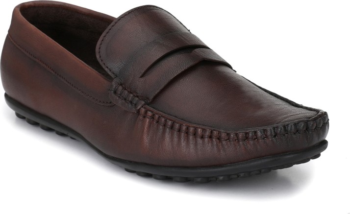 mens brown casual loafers