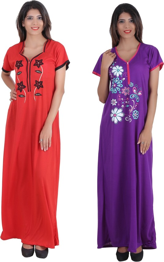 ladies night dress flipkart