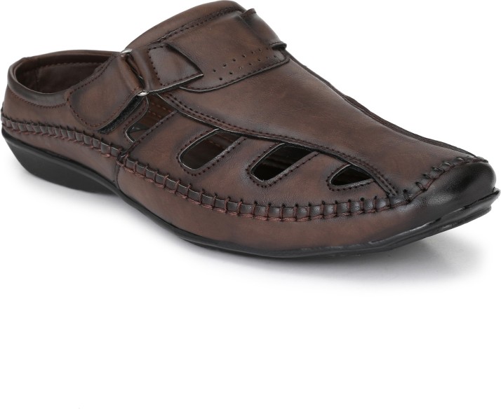 flipkart men's leather sandals