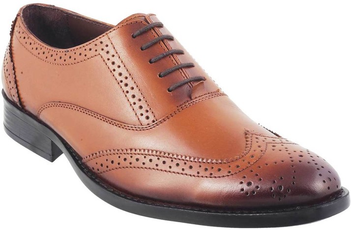 mochi tan formal lace up shoes
