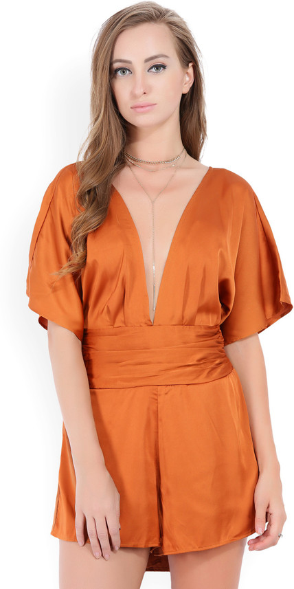 forever 21 orange jumpsuit
