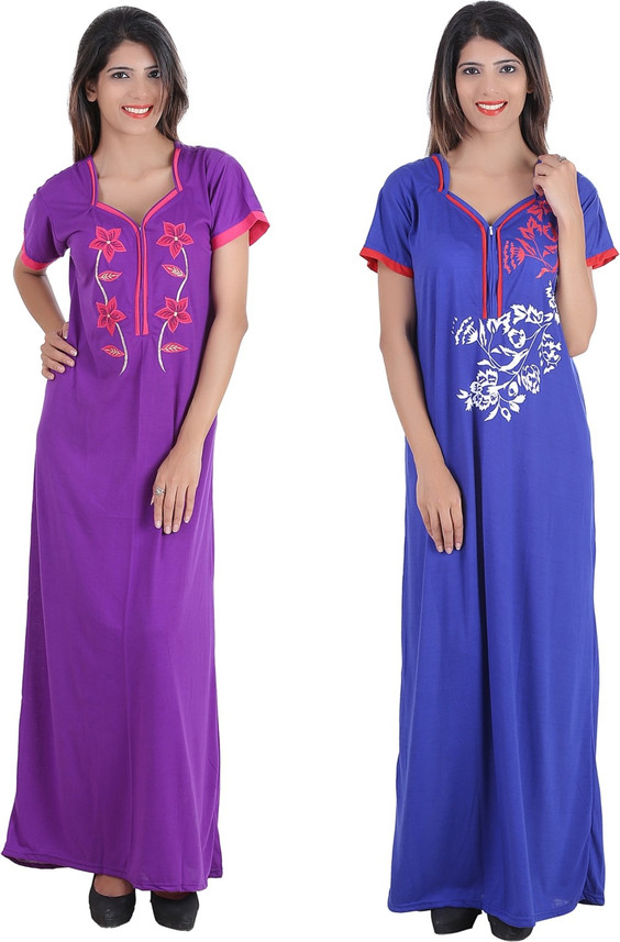flipkart women's cotton nighties