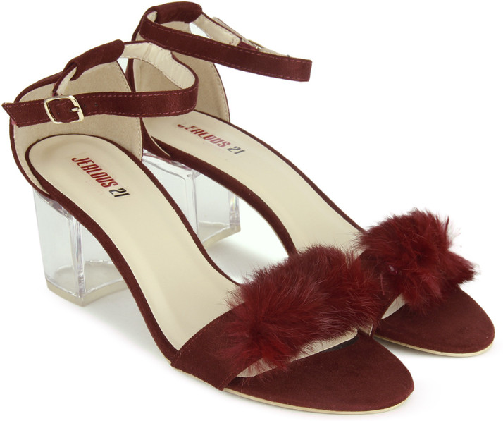 maroon colored heels