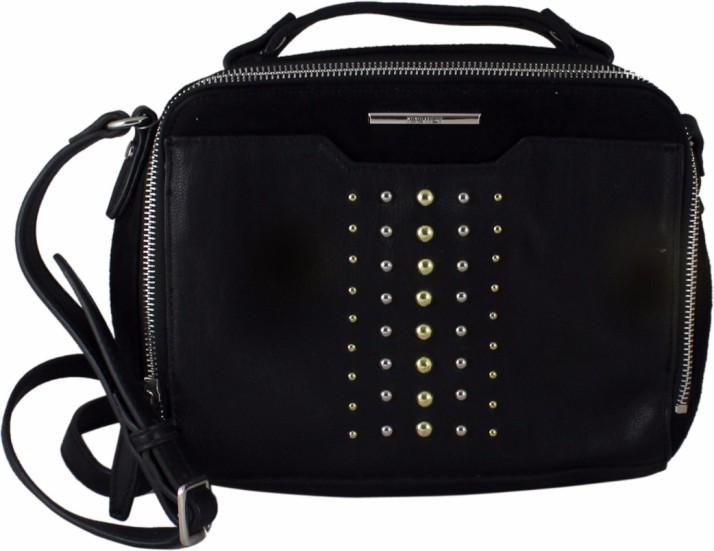 nine west black sling bag