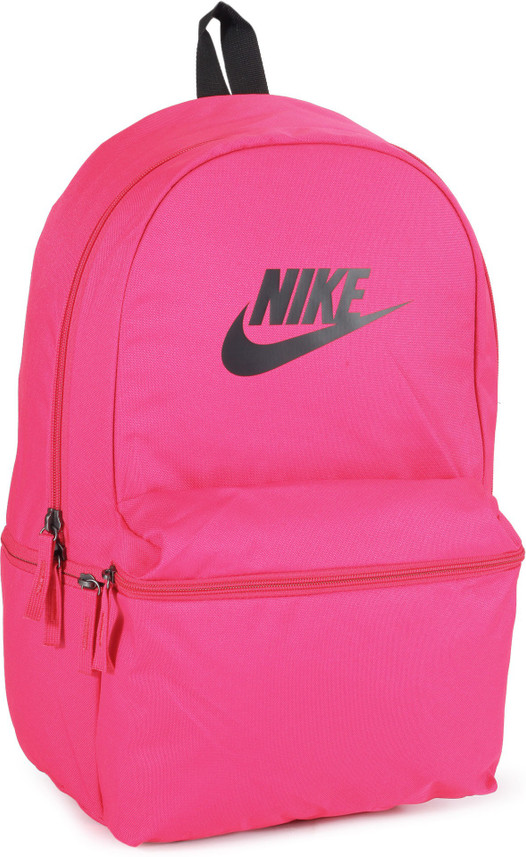 black and pink nike backpack