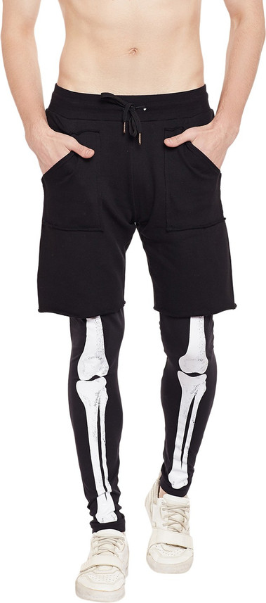 fugazee solid men's black track pants