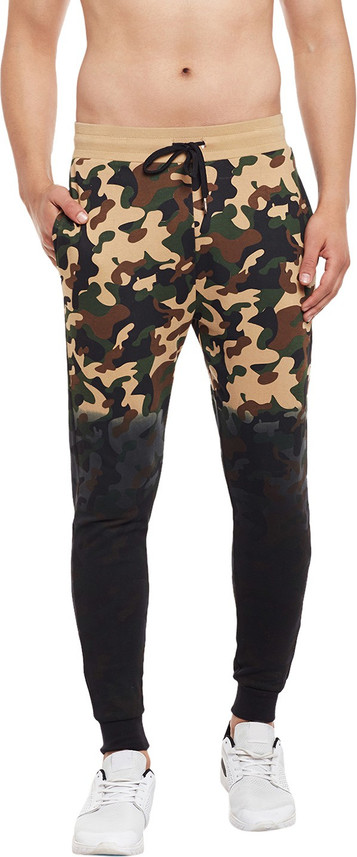 fugazee solid men's black track pants