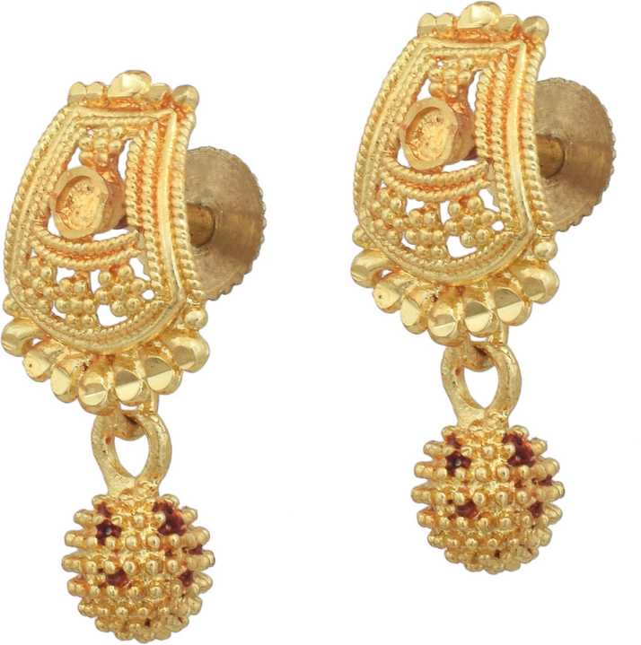 Flipkart Memoir Gold Plated Br South Indian Style Stud On Offer