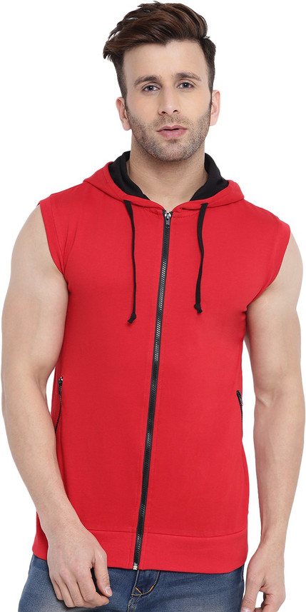 sleeveless hoodie flipkart
