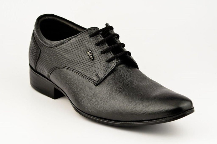 lee cooper genuine leather panelled casual shoes