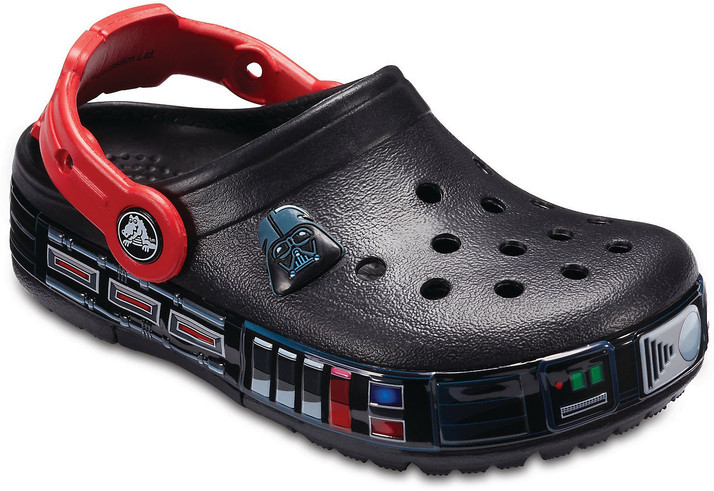 boys black crocs