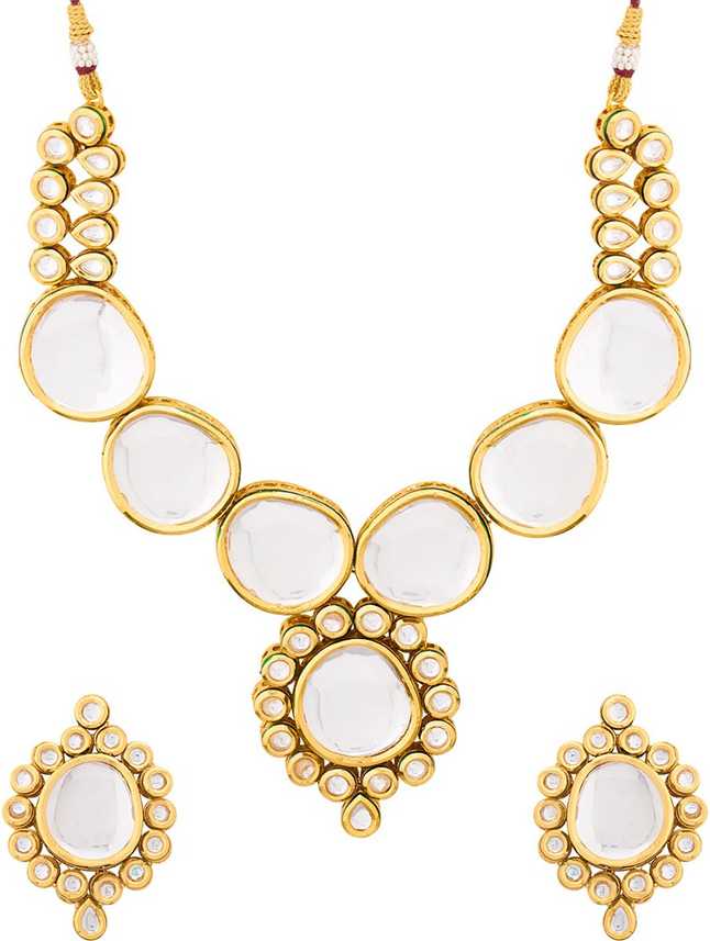 Voylla Glamorous Kundan Fiesta Gold Necklace Set Gold Plated Plated Brass Necklace Set Price In India Buy Voylla Glamorous Kundan Fiesta Gold Necklace Set Gold Plated Plated Brass Necklace Set Online At Best Browse wide collection of artificial necklace designs for women. voylla