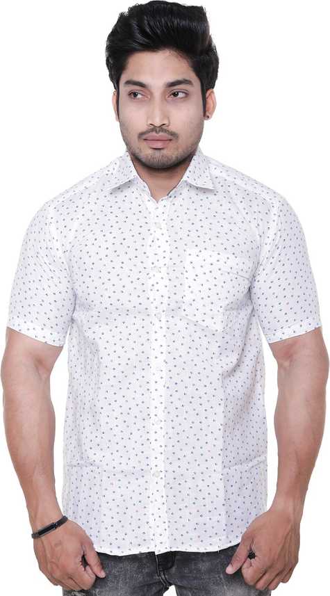 Twist Men Printed Casual White Shirt Buy Twist Men Printed