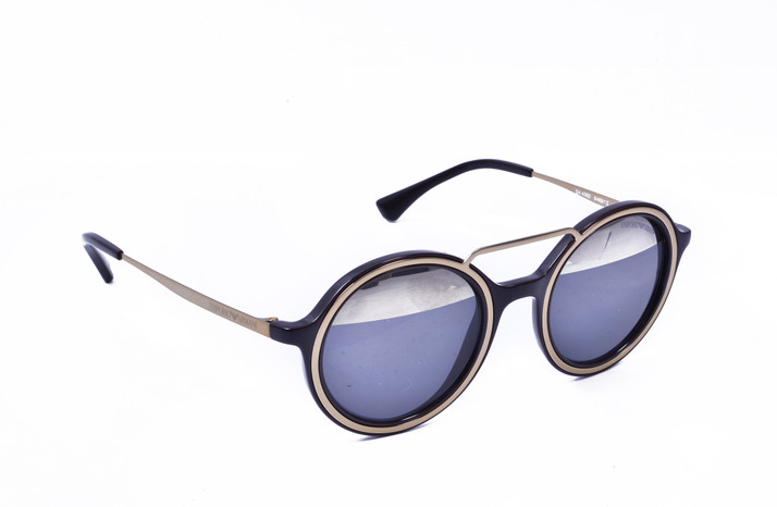 emporio armani round sunglasses