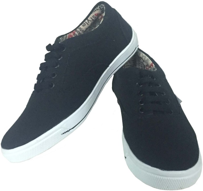 black colour sneakers