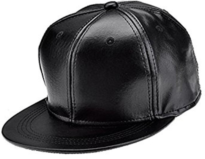 hip hop leather cap