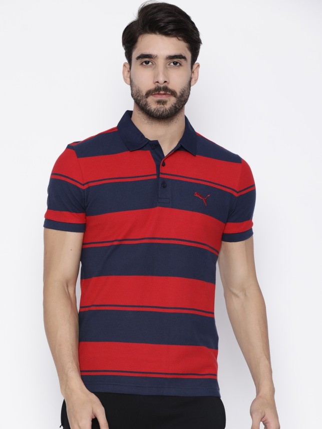 puma striped polo shirt