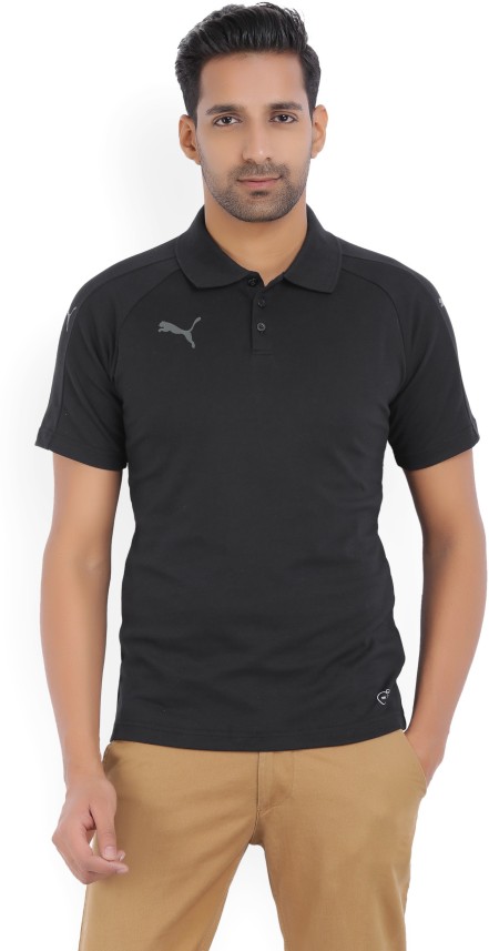 puma black polo t shirt