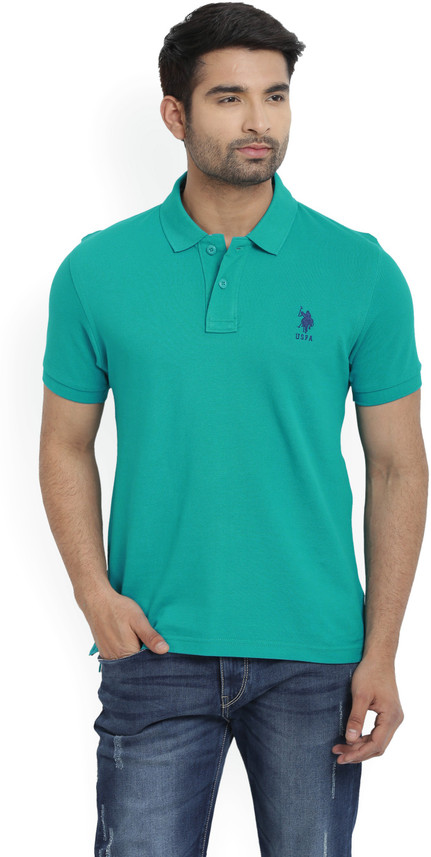 us polo green t shirt