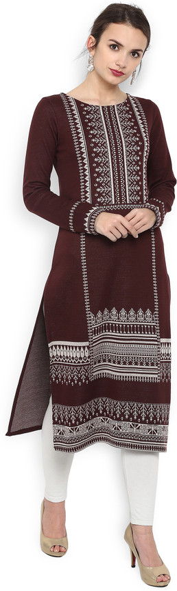 woolen kurta w