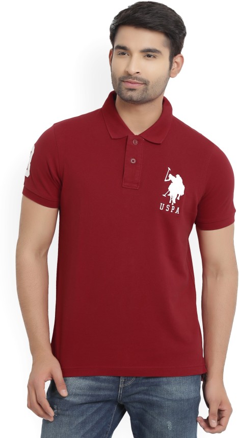 us polo red t shirt