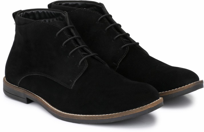 black chukka shoes