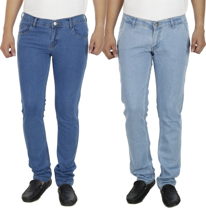 At Last Slim Men Multicolor Jeans - Buy 