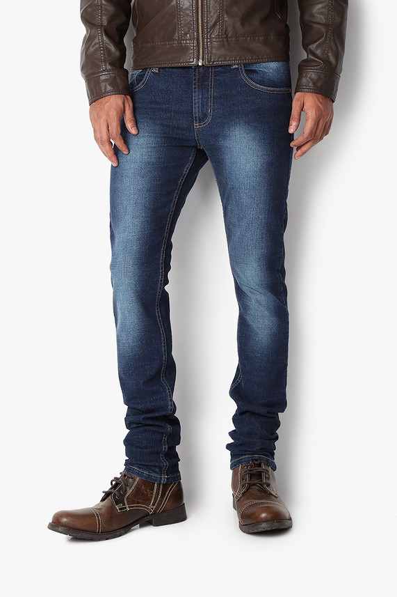 Ruf \u0026 Tuf Regular Men Dark Blue Jeans 