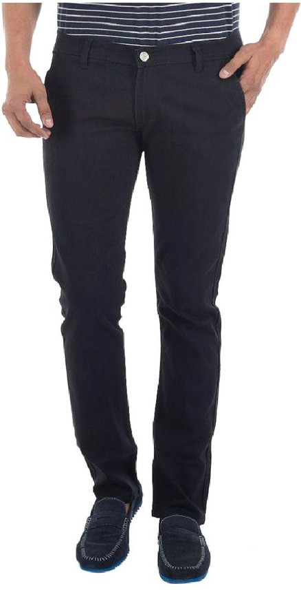 urbano fashion slim men's black jeans