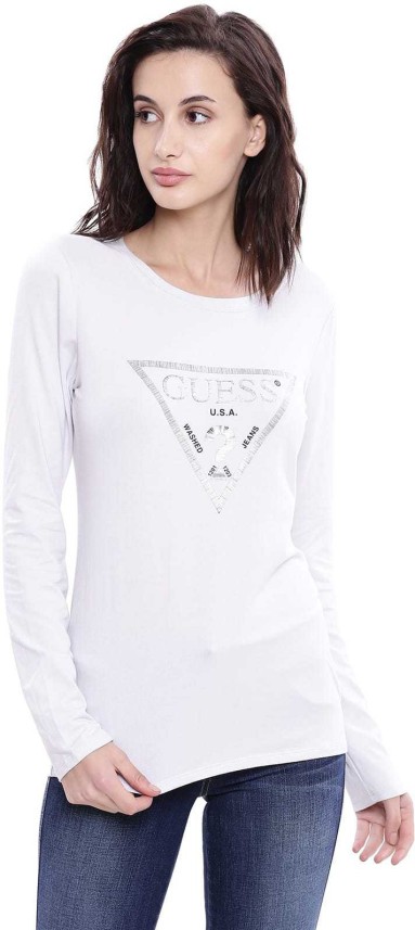 guess long sleeve t shirt womens