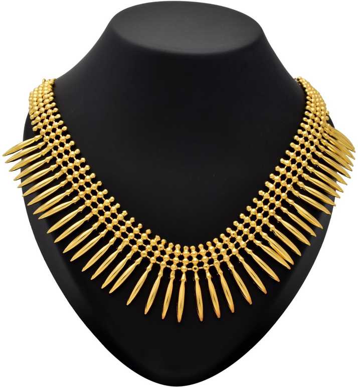 Kollam Supreme Traditional Jasmine Necklace Gold Plated Plated Brass Necklace Price In India Buy Kollam Supreme Traditional Jasmine Necklace Gold Plated Plated Brass Necklace Online At Best Prices In India Flipkart Com