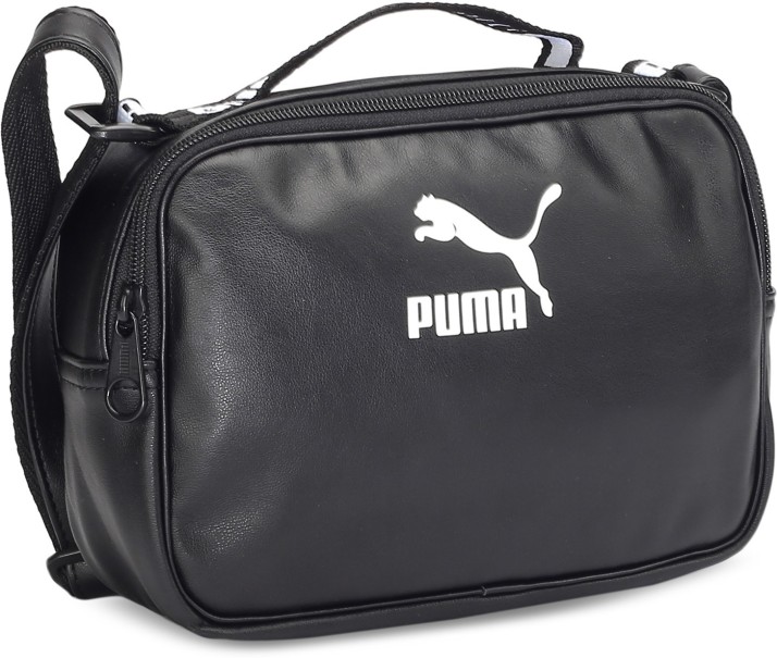 puma black messenger bag