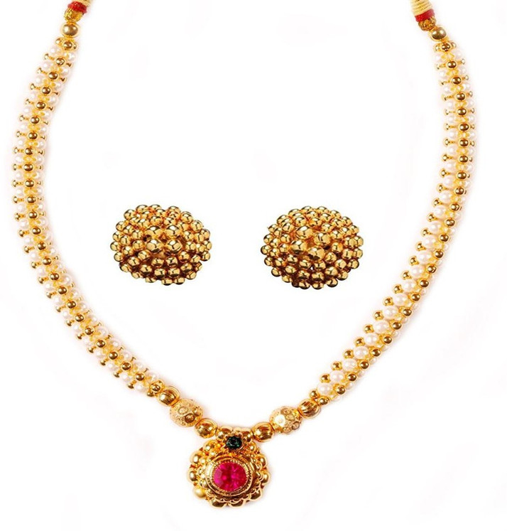 Soubhagya Golden Moti Saaj Ghat Thushi 