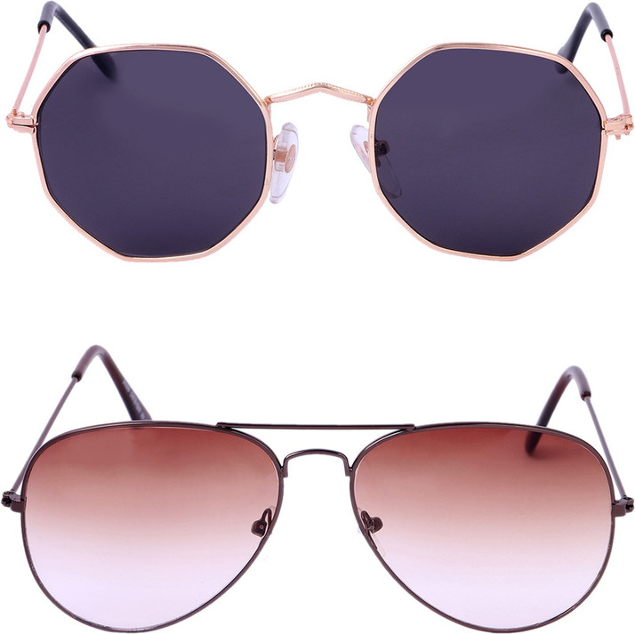 retro square aviator sunglasses