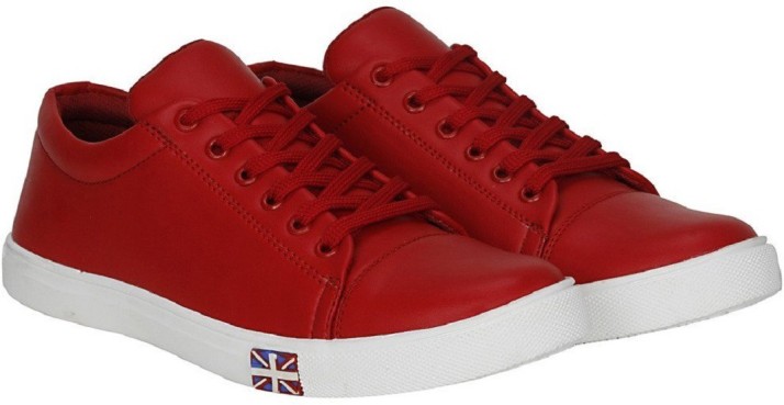 Opancho Red Sneakers For Men - Buy 