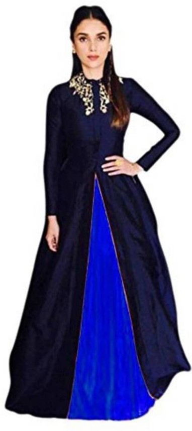 flipkart blue gown