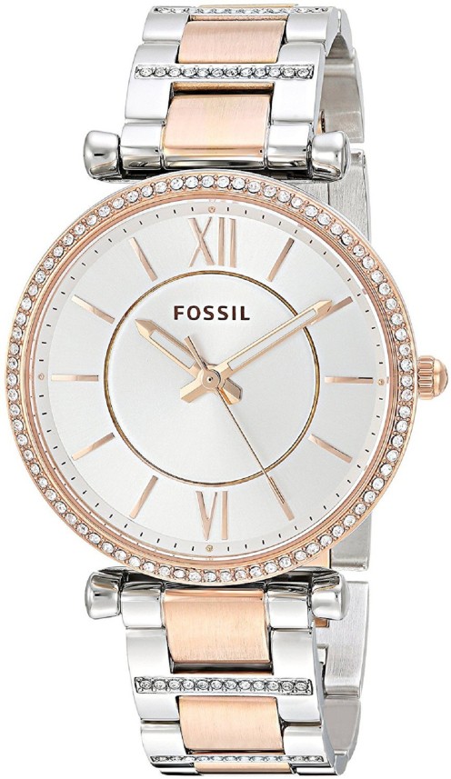 fossil ladies stainless steel watch