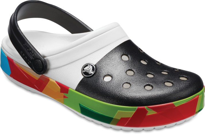 crocs multicolor clogs