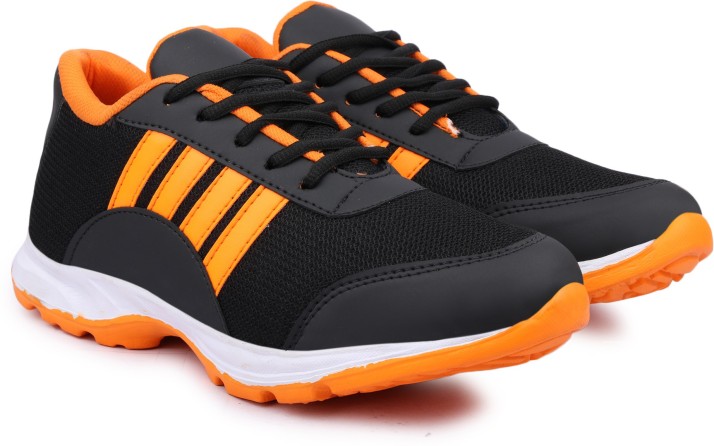 orange sports shoes