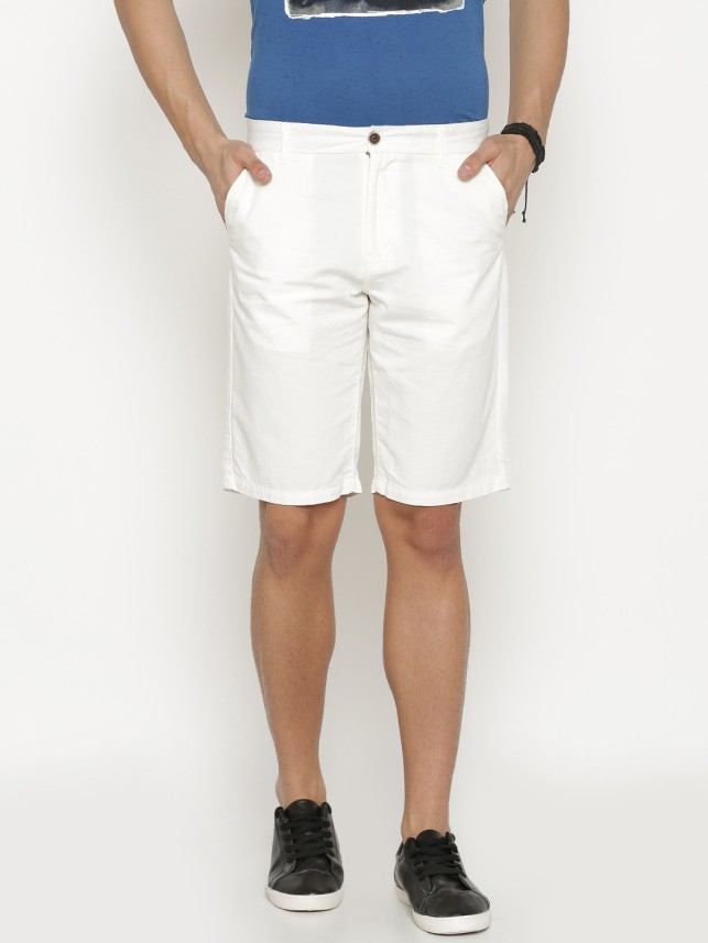 white chino shorts for men