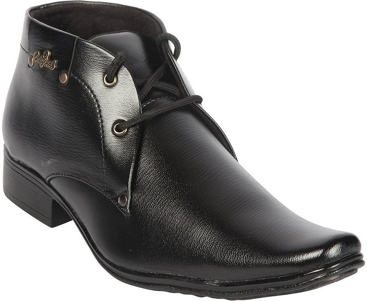 aadi AADI MEN'S BLACK FAUX LEATHER 