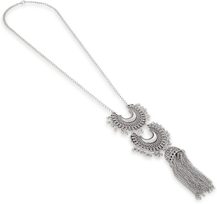 LUXOR Long Chain Oxidised Silver 